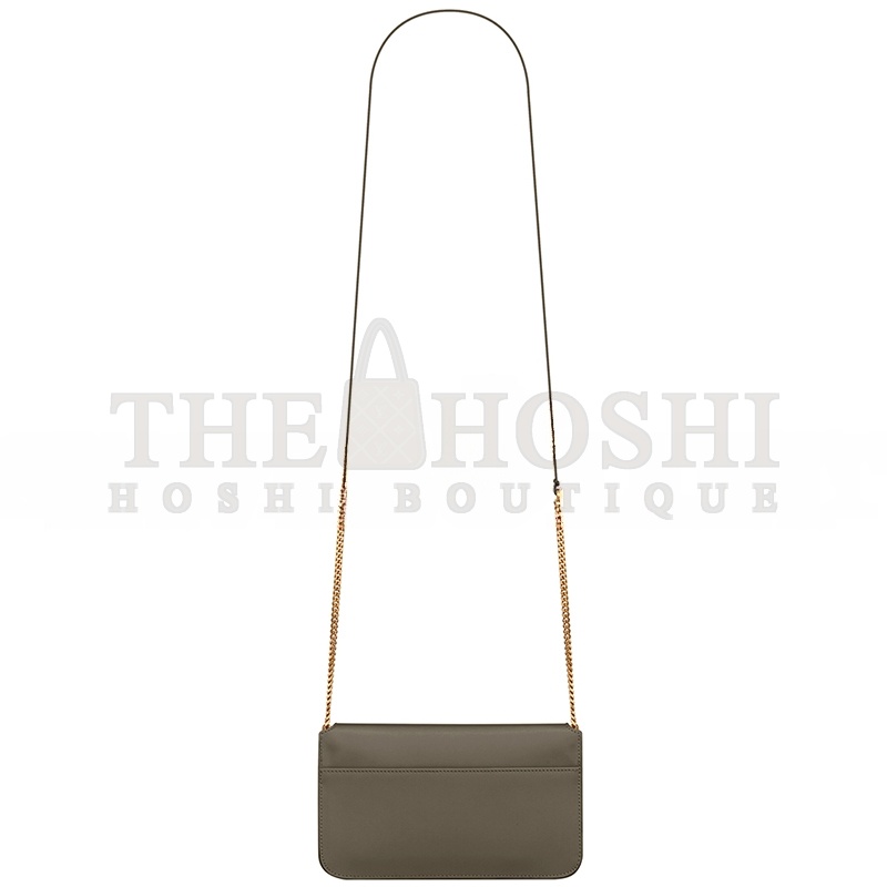 Y51 CASSANDRE PHONE HOLDER IN SMOOTH LEATHER 6350950U40J3212 (18.5*11*2.5cm) Master Quality